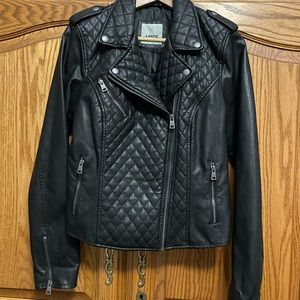Levi’s Faux Leather Black Biker Jacket